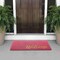 mDesign Rectangular Natural Coir/Rubber Entryway Welcome Doormat